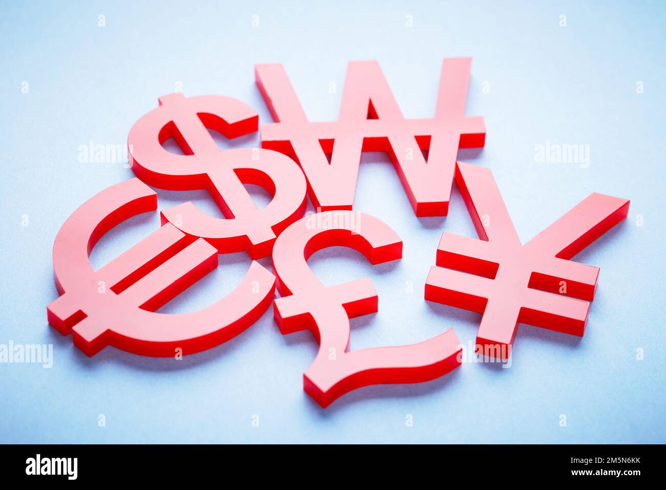Währungsschild, Idee für den geschäftlichen Hintergrund Stockfoto
