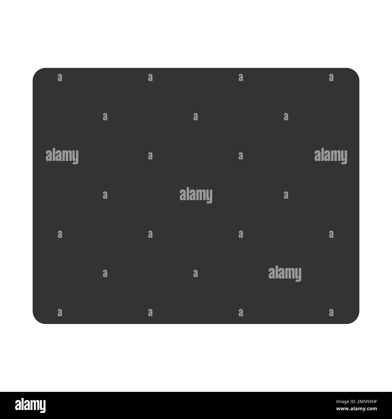 Bundesstaat Wyoming, Vereinigte Staaten von Amerika, USA. Vereinfachte Darstellung von dicken schwarzen Silhouetten mit abgerundeten Ecken. Einfache Darstellung eines flachen Vektors Stock Vektor