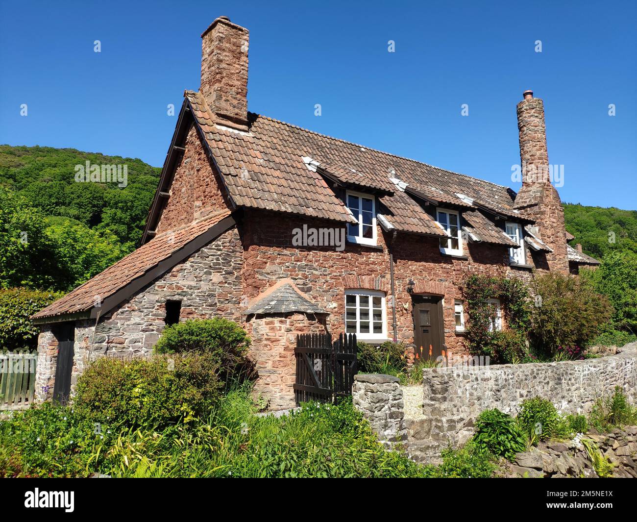 Packhorse Cottage, Allerford, Somerset, Vereinigtes Königreich Stockfoto