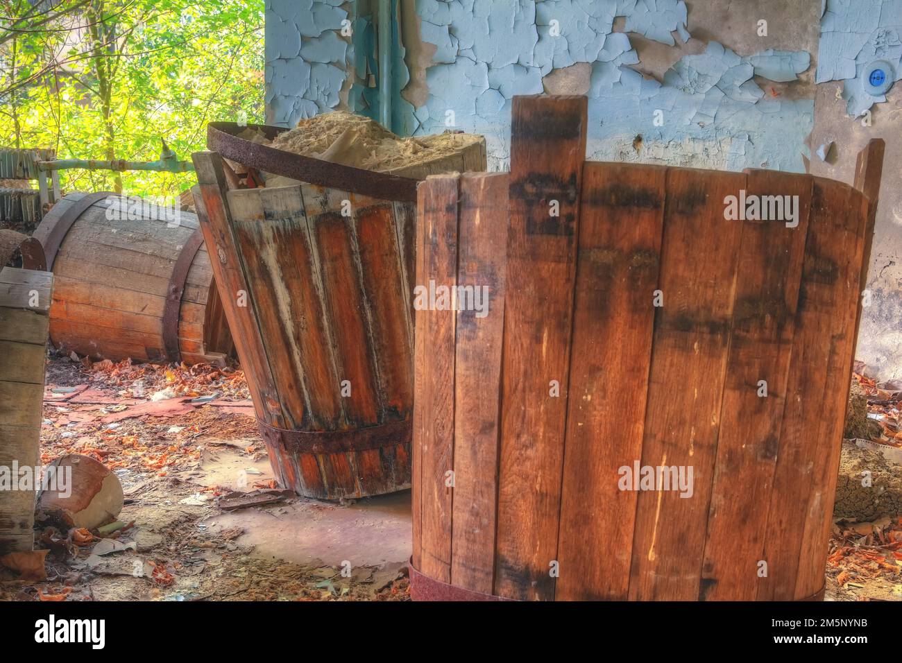 Wassertrog, House of Culture Energetyk, Lost Place, Prypyat, Tschernobyl Exclusion Zone, Ukraine, Osteuropa Stockfoto