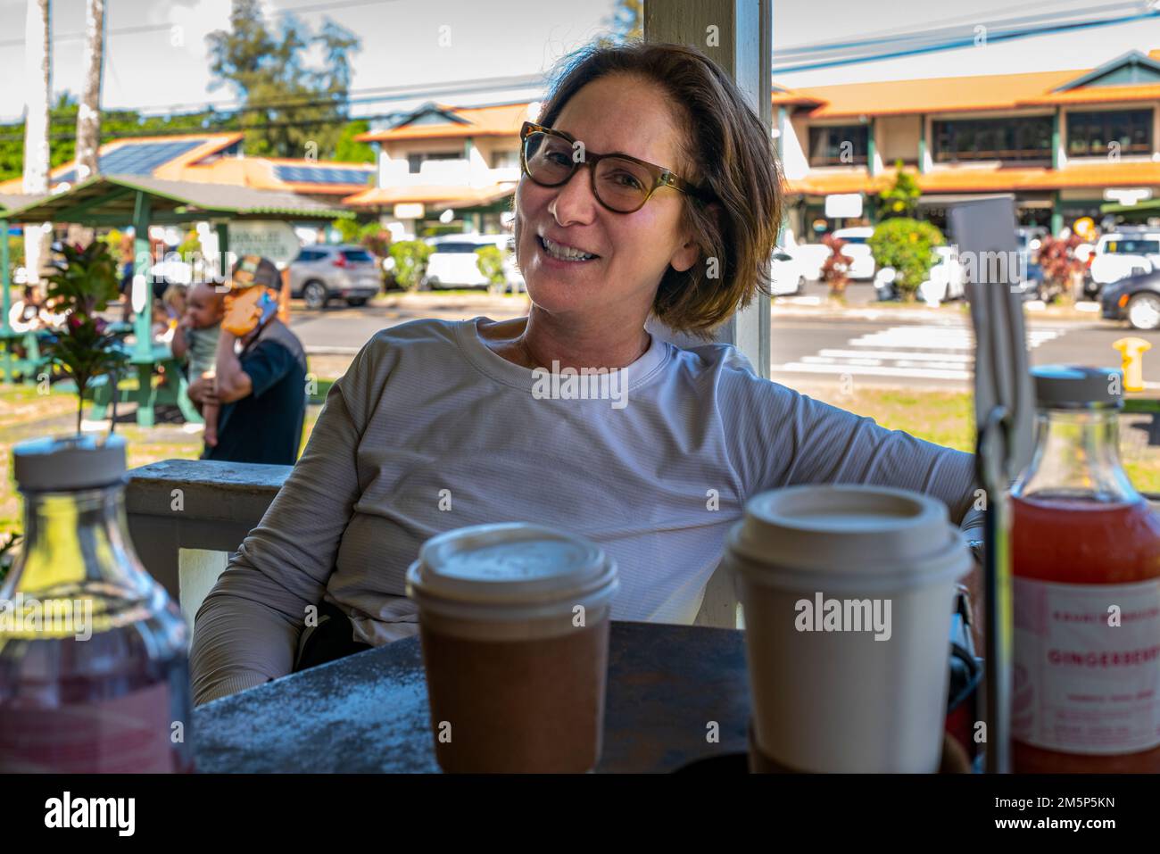 KAFFEEHAUS HANALEI BROTFIRMA HANALEI KAUAI HAWAII USA Stockfoto
