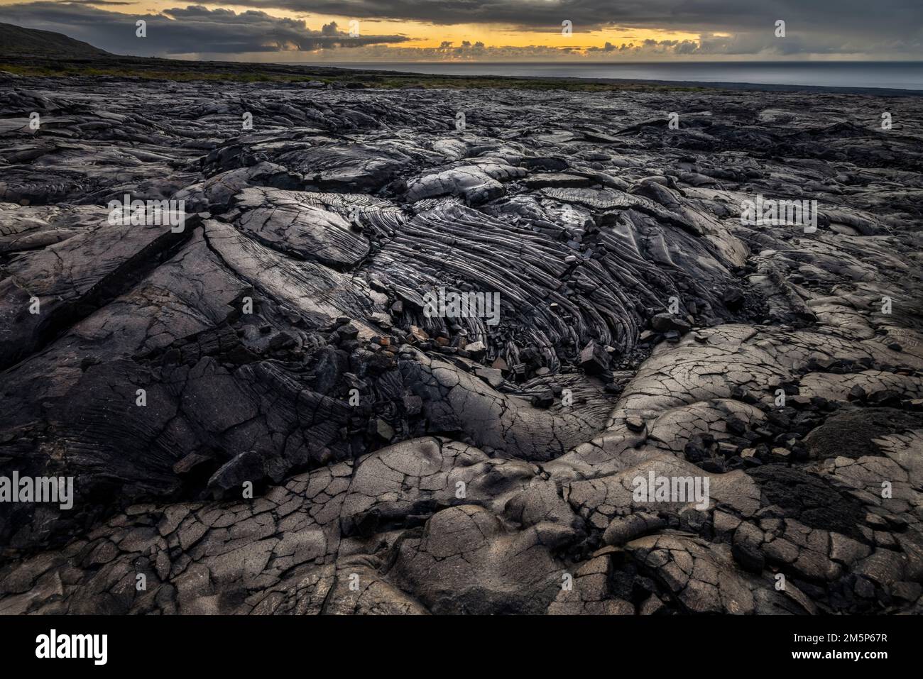 LAVAFELDER VULKANE VULKANE IM NATIONALPARK HAWAII HAWAII USA Stockfoto