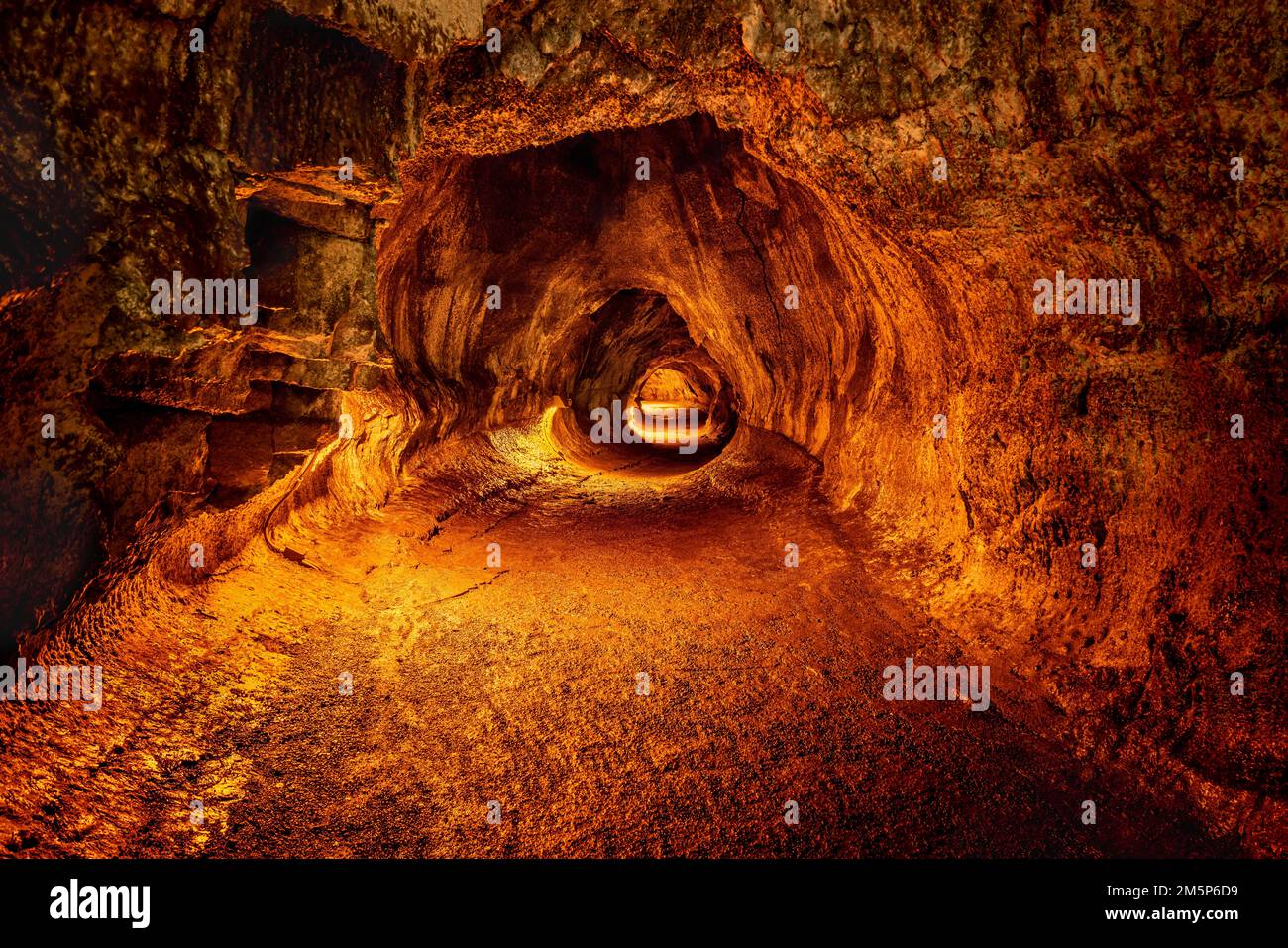 THURSTON LAVARÖHRE HAWAII VULKANE NATIONALPARK VULKAN HAWAII USA Stockfoto