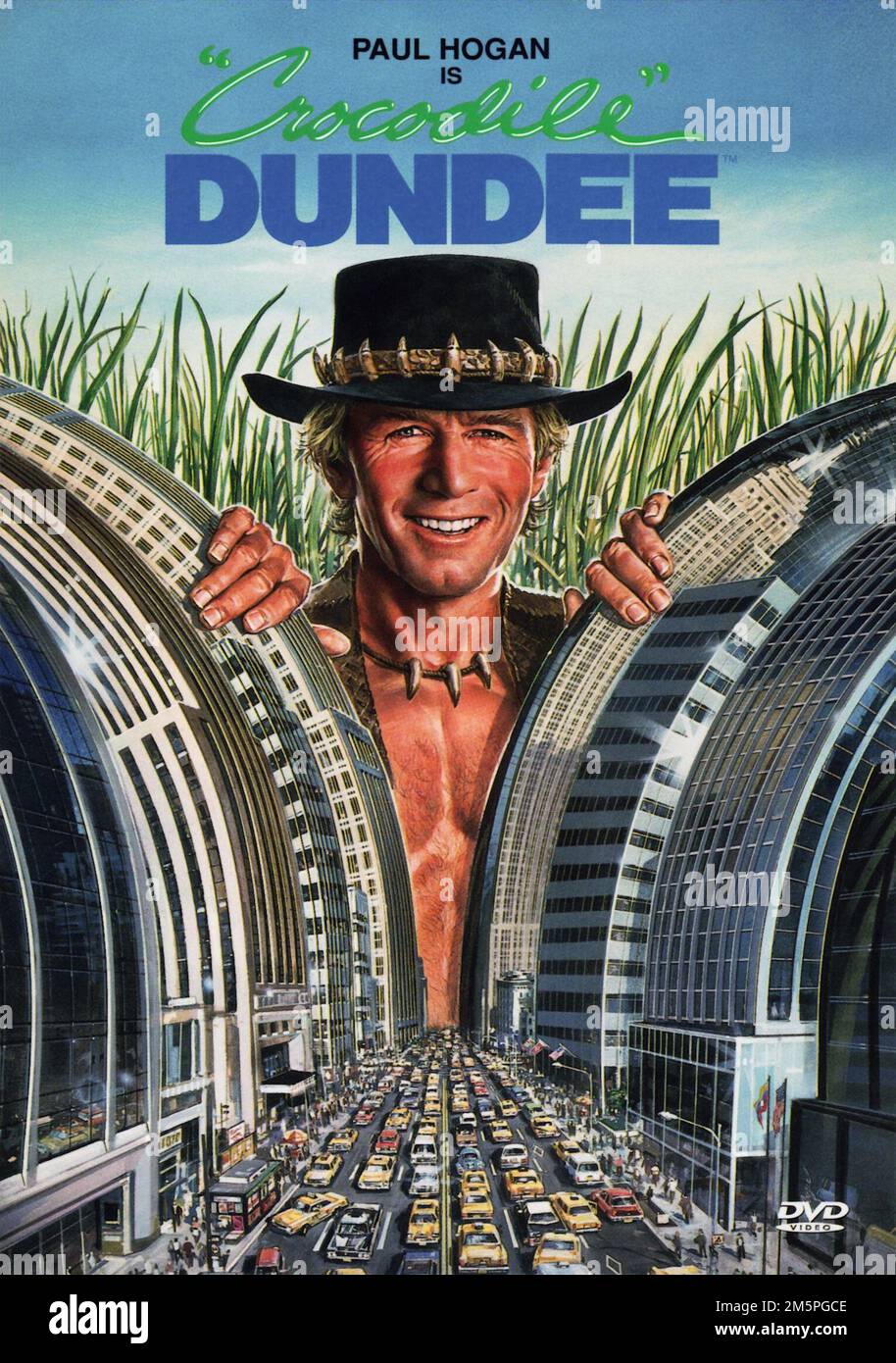 Crocodile Dundee-Filmposter Paul Hogan Stockfoto