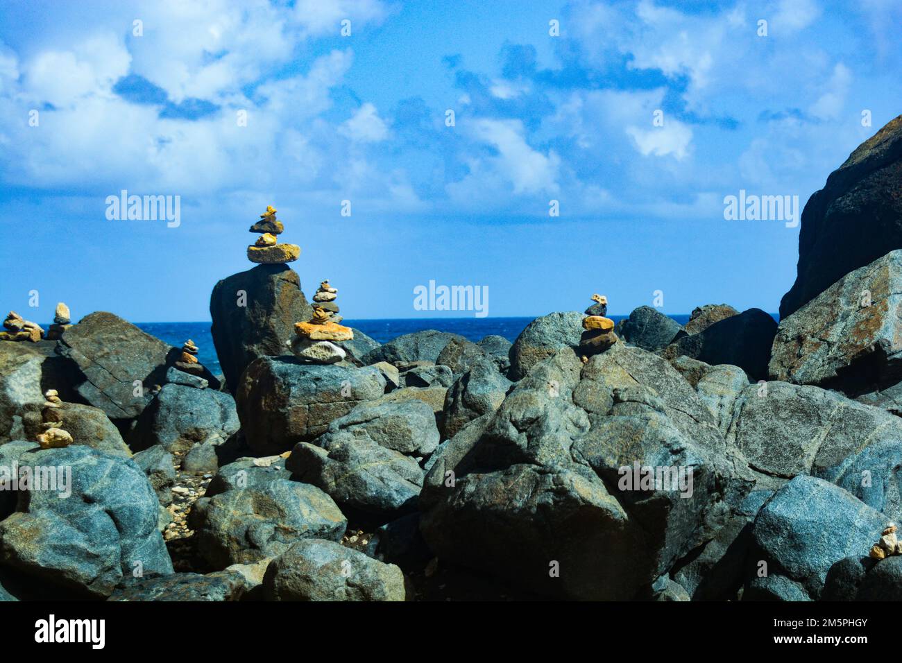 Malerischer Blick auf die Karibik Stockfoto