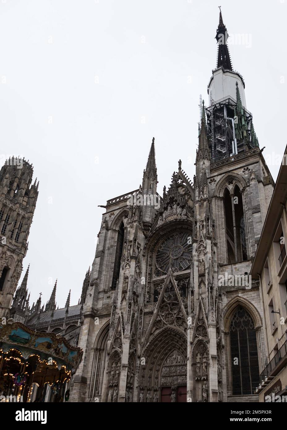 Kathedrale Rouen Notre Dame von außen Stockfoto