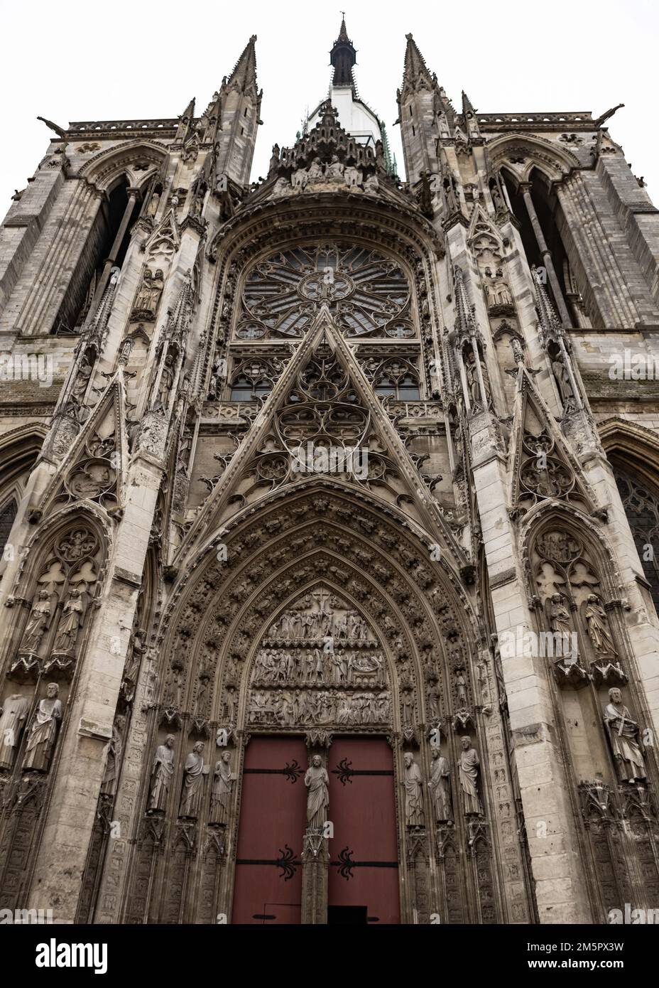 Kathedrale Rouen Notre Dame von außen Stockfoto