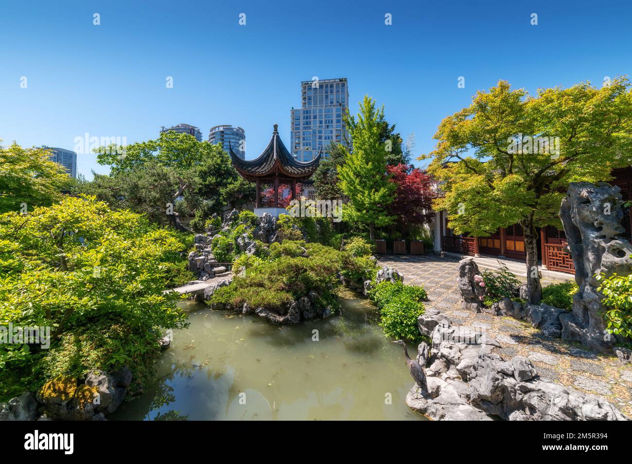 Dr. Sun Yat-Sen Klassischer Chinesischer Garten in Vancouver, Kanada Stockfoto