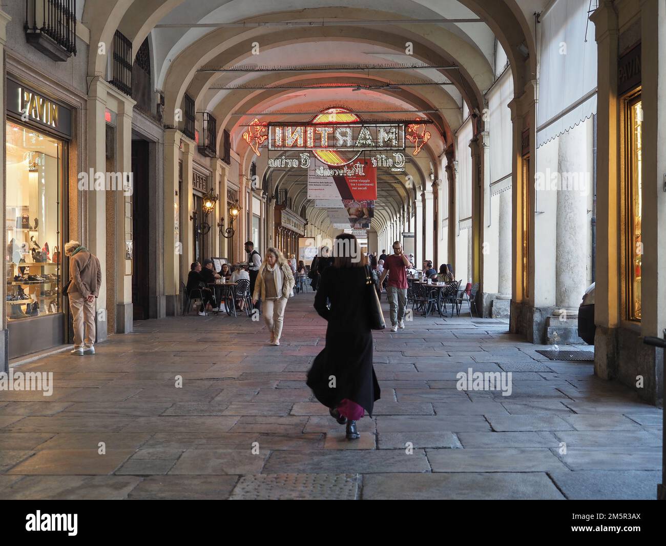 TURIN, ITALIEN - CA. 2022. OKTOBER: Café Torino Stockfoto