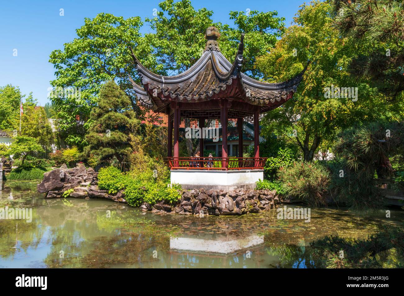Dr. Sun Yat-Sen Klassischer Chinesischer Garten in Vancouver, Kanada Stockfoto