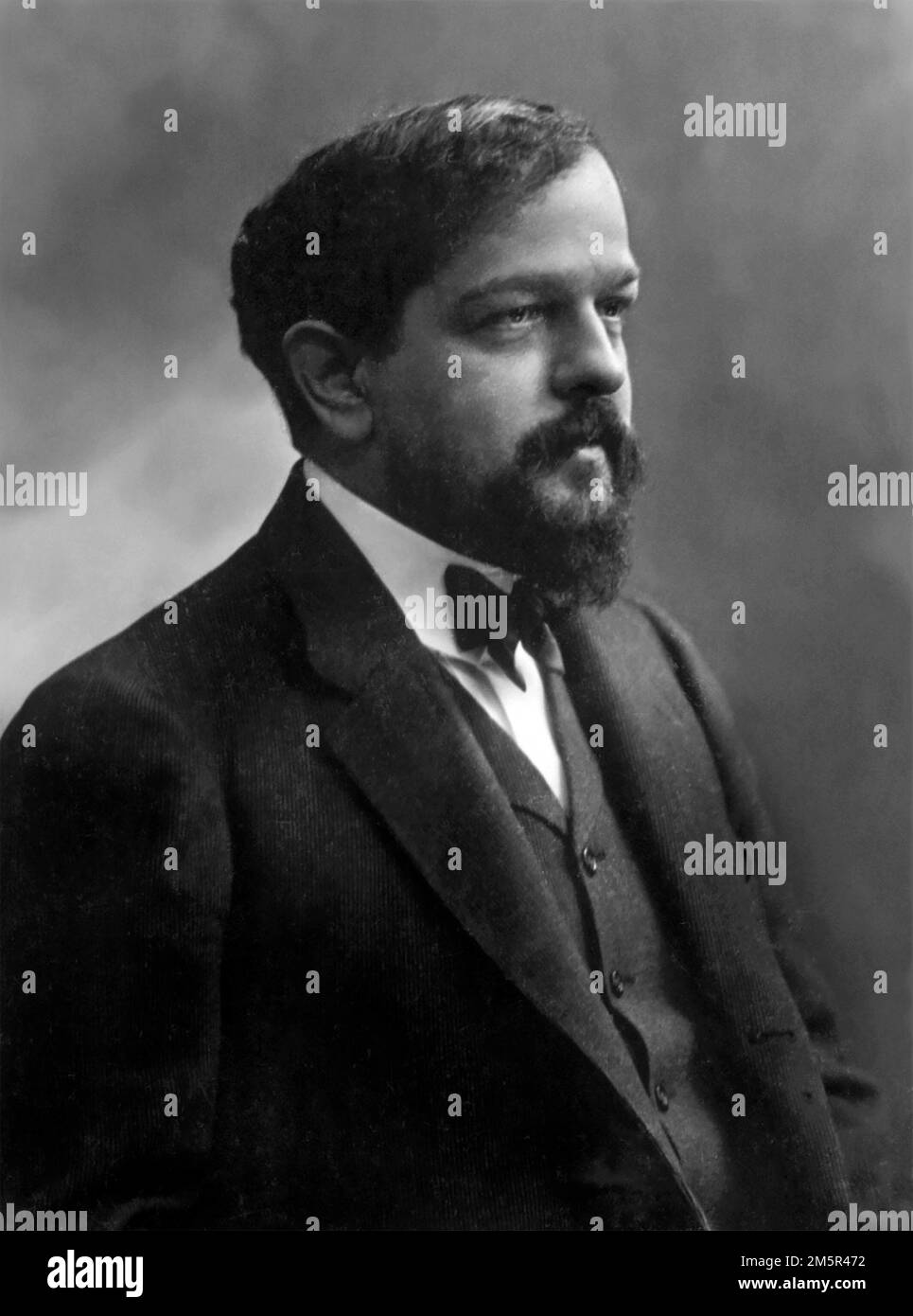 Portrait des französischen Komponisten Claude Debussy (1862-1918) von Nadar, 1908 Stockfoto