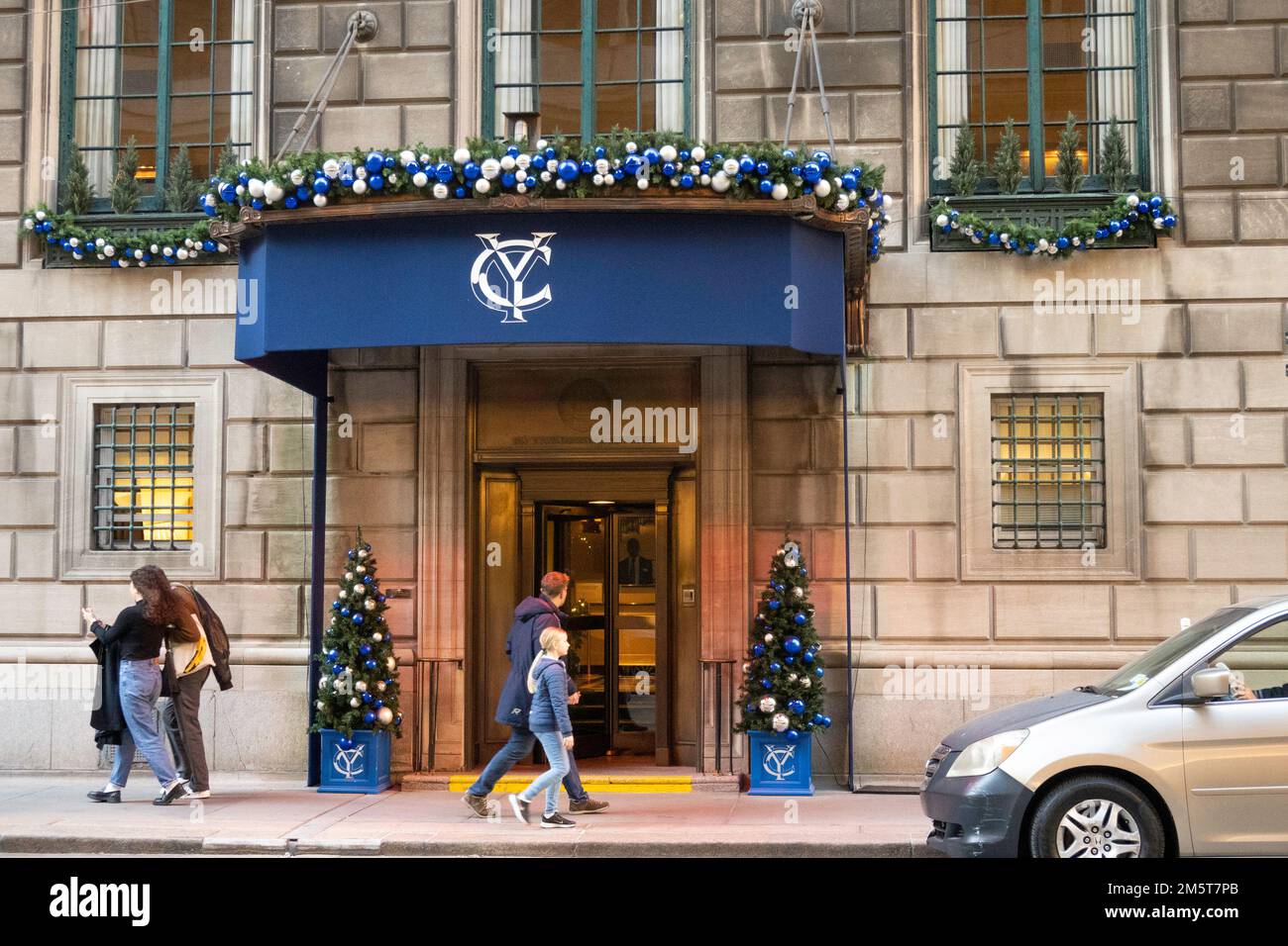 Der Yale Club wurde für die Holidays022 Jahre in NYC, USA, dekoriert Stockfoto