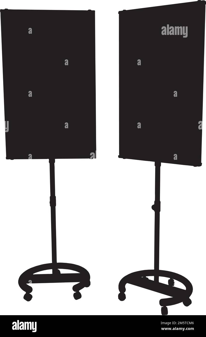 Plakatwerbung In Innenräumen – Vektor. Abbildung Isoliert Auf Weißem Hintergrund. Eine Vektordarstellung Einer Reklametafel. Stock Vektor