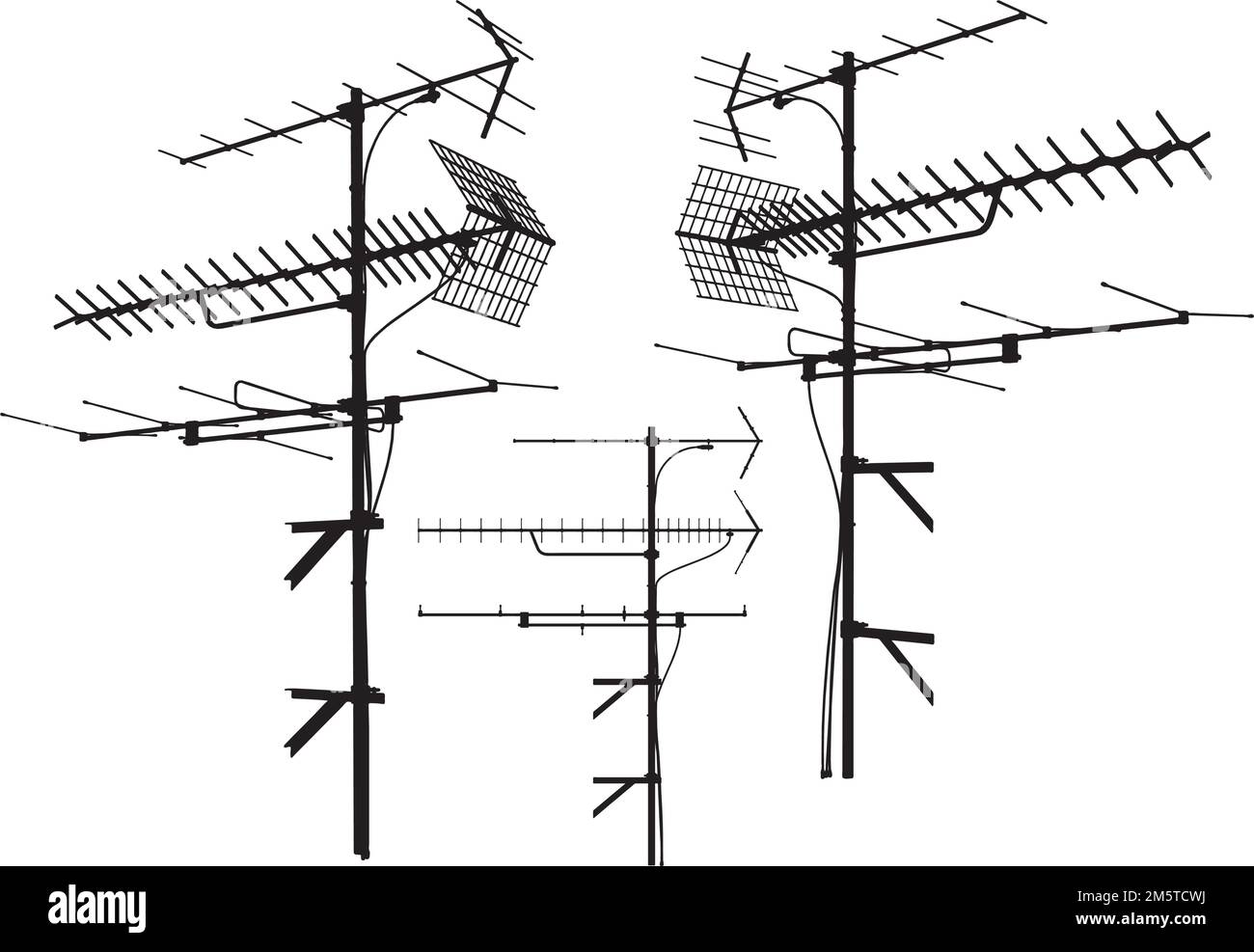 Antennenvektor. Abbildung Isoliert Auf Weißem Hintergrund. Eine Vektordarstellung Einer Antenne. Stock Vektor