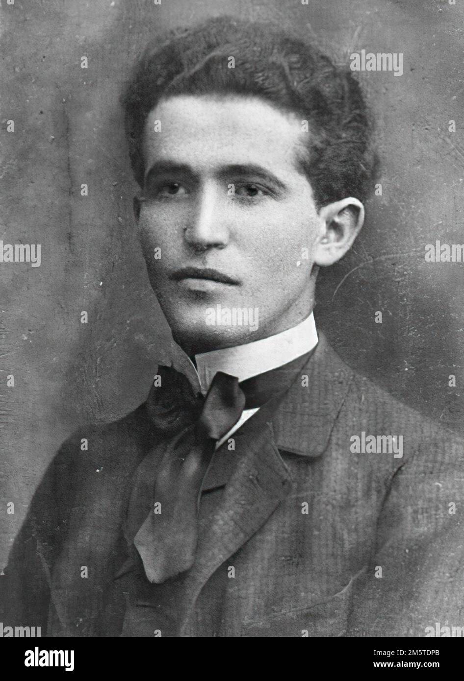 Porträt von David Ben-Gurion, der der erste Premierminister Israels sein wird Stockfoto