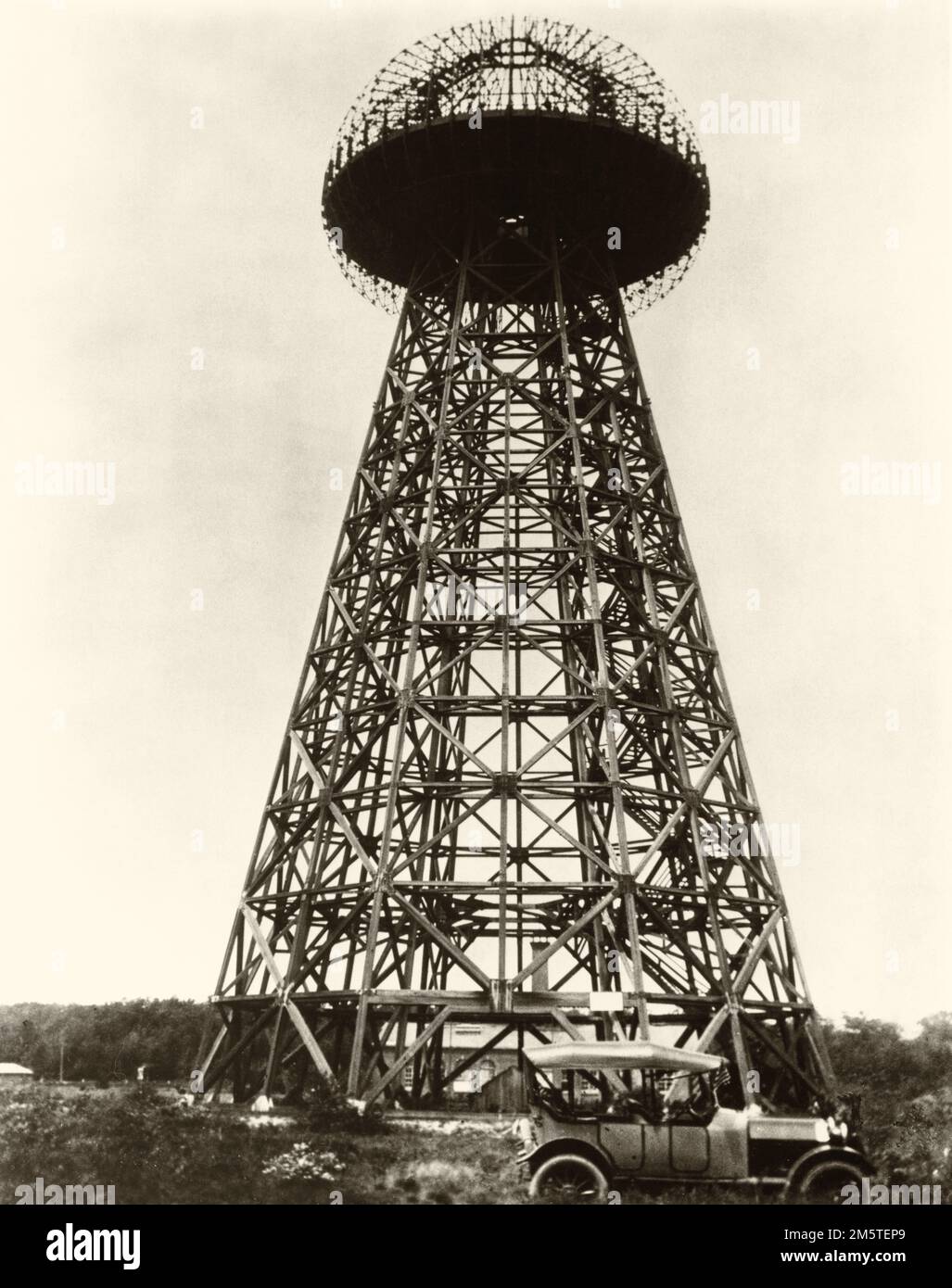 Nikola Teslas Wardenclyffe Tower Stockfoto