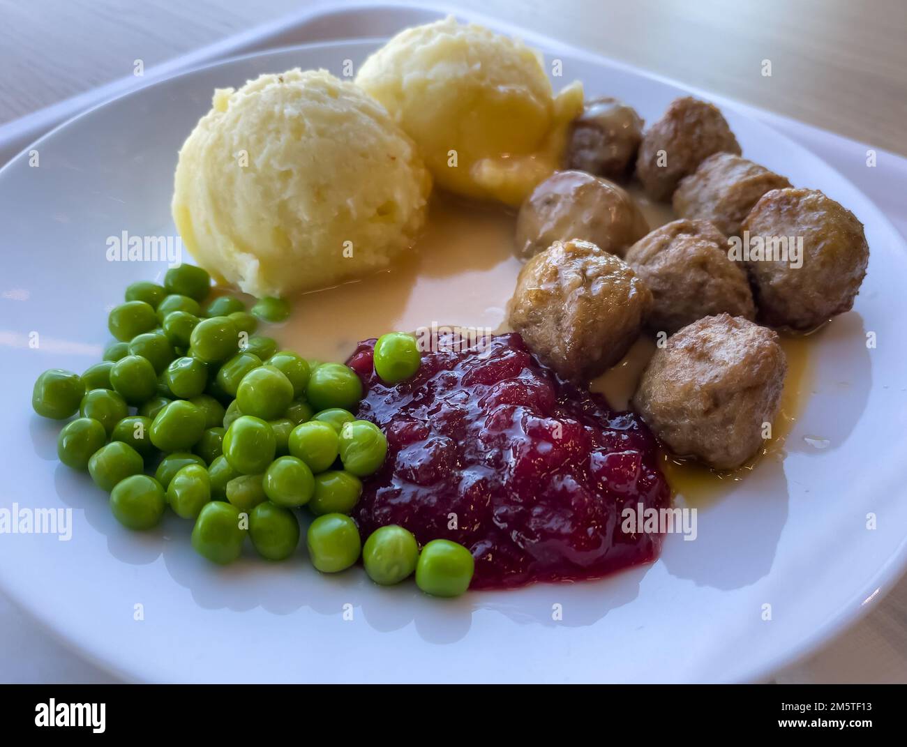 Swedish Meatballs, köttbullar, Uppsala (Schweden) Stockfoto