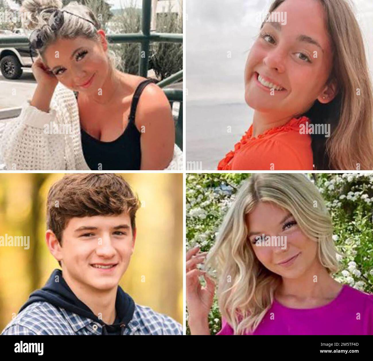 30. Dezember 2022, Moskau, Idaho, USA Die vier Studenten der