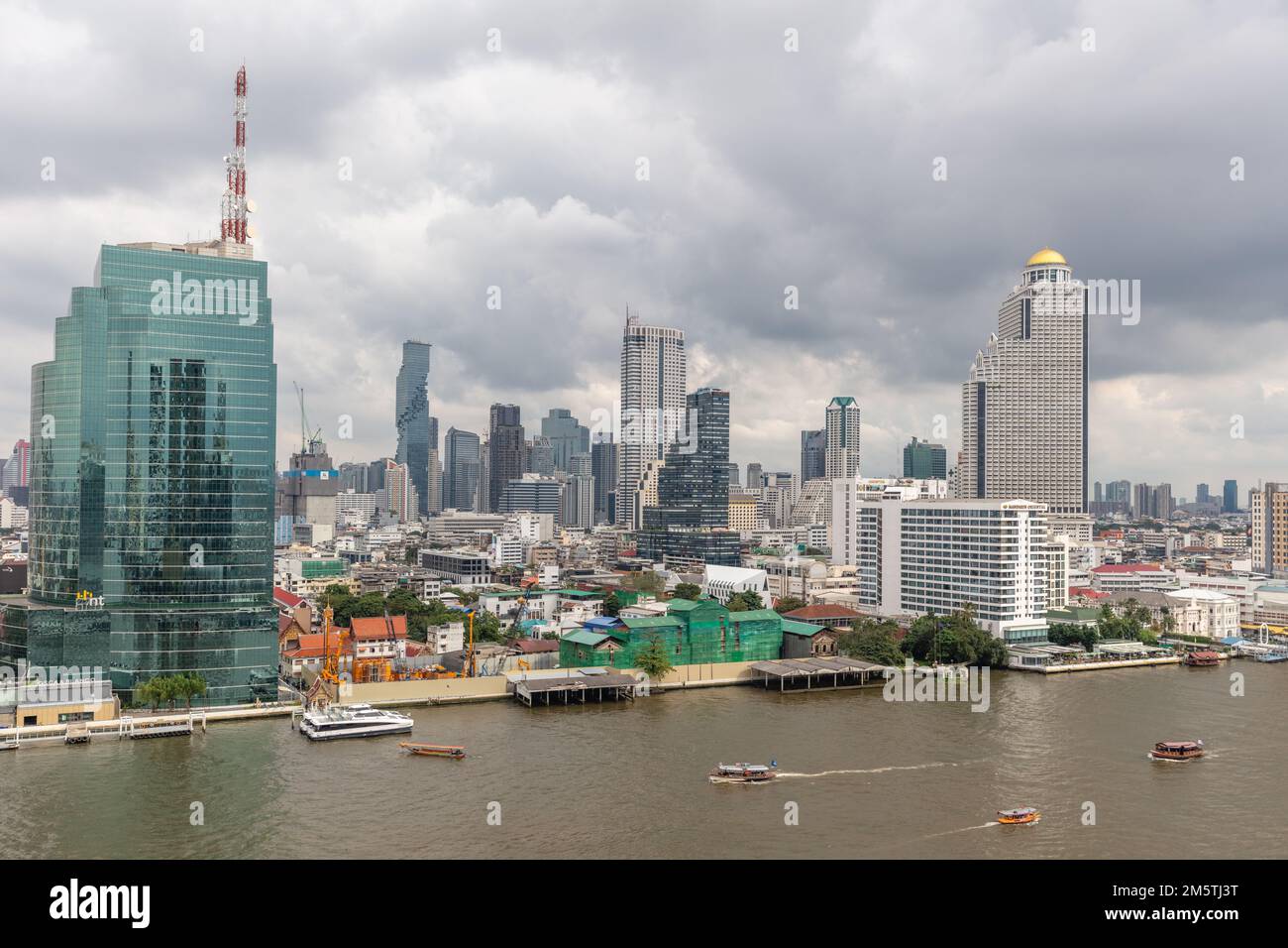 Skyline von Bangkok. Tag Zeit, Stadtzentrum, Thailand. Stockfoto