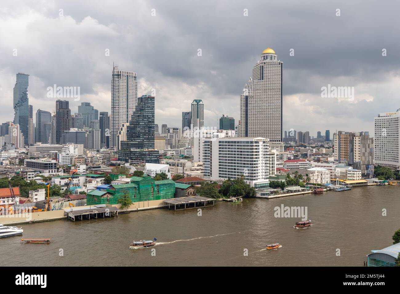 Skyline von Bangkok. Tag Zeit, Stadtzentrum, Thailand. Stockfoto