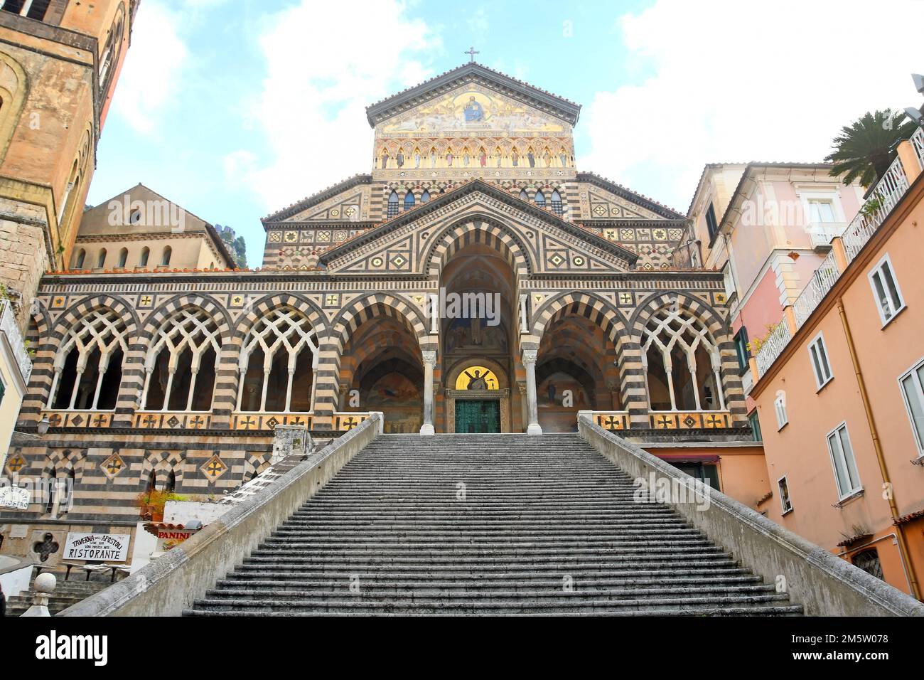 Duomo di Amalfi Duomo • Cattedrale di Sant'Andrea Stockfoto