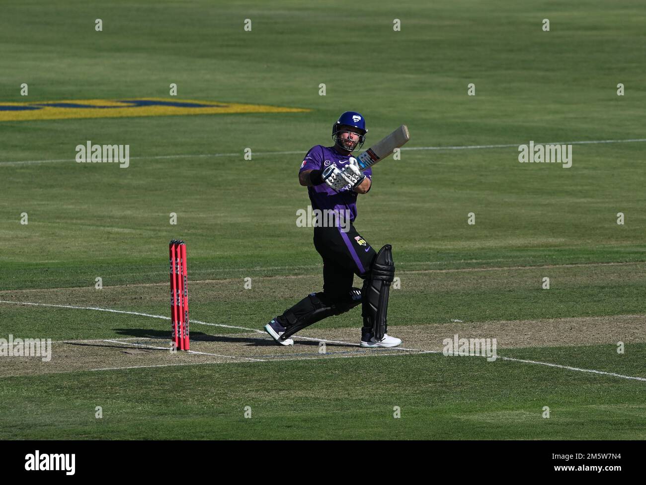 ALBURY NSW, AUSTRALIEN. 31. Dezember 2022. Big Bash League, Sydney Thunder gegen Hobart Hurricanes, auf dem Lavington Sports Ground. Credit Karl Phillipson/Alamy Live News Stockfoto