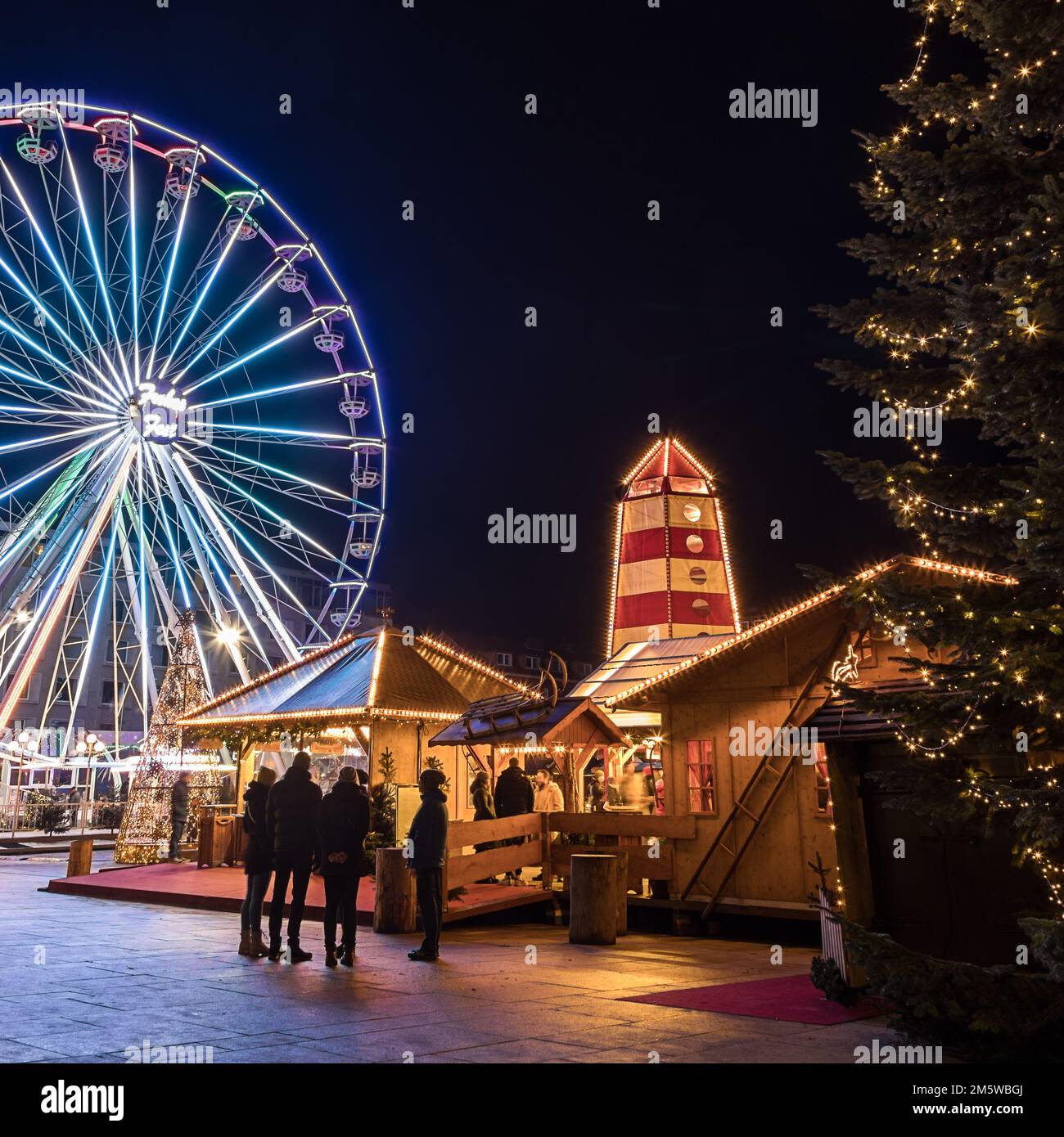 Christmast Market Bremerhaven Stockfoto