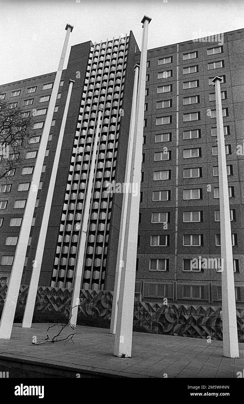 DDR, Berlin, 19. Februar 1990, Hauptquartier der Staatssicherheit der DDR in der Normannenstraße Stockfoto