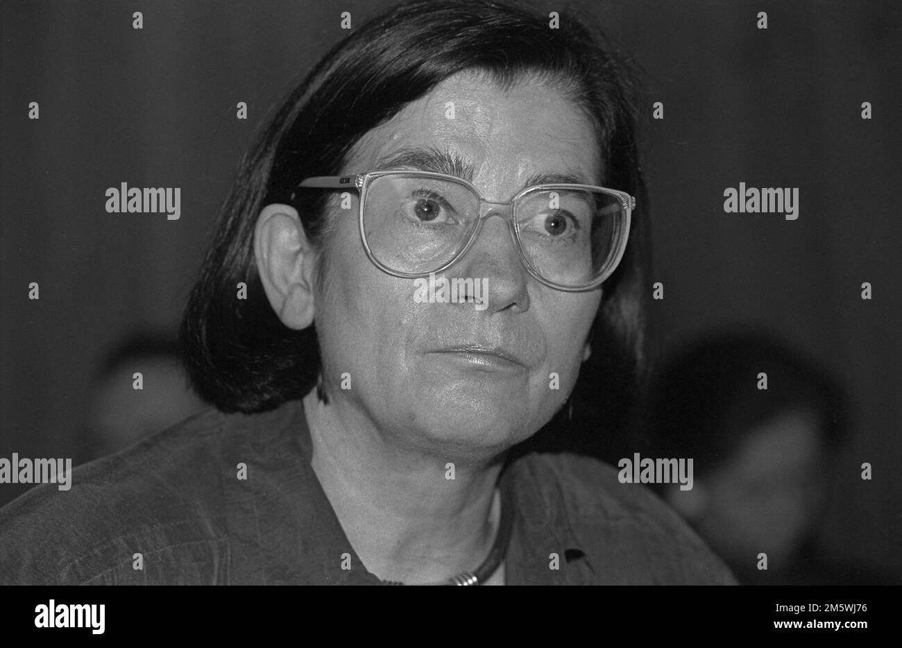 Deutschland, Berlin, 14. März 1991, Christa Wolf, auf einer von der TAZ und der anderen, untersuchungskommission zur Stasi-Vergangenheit, organisierten Veranstaltung im Stockfoto