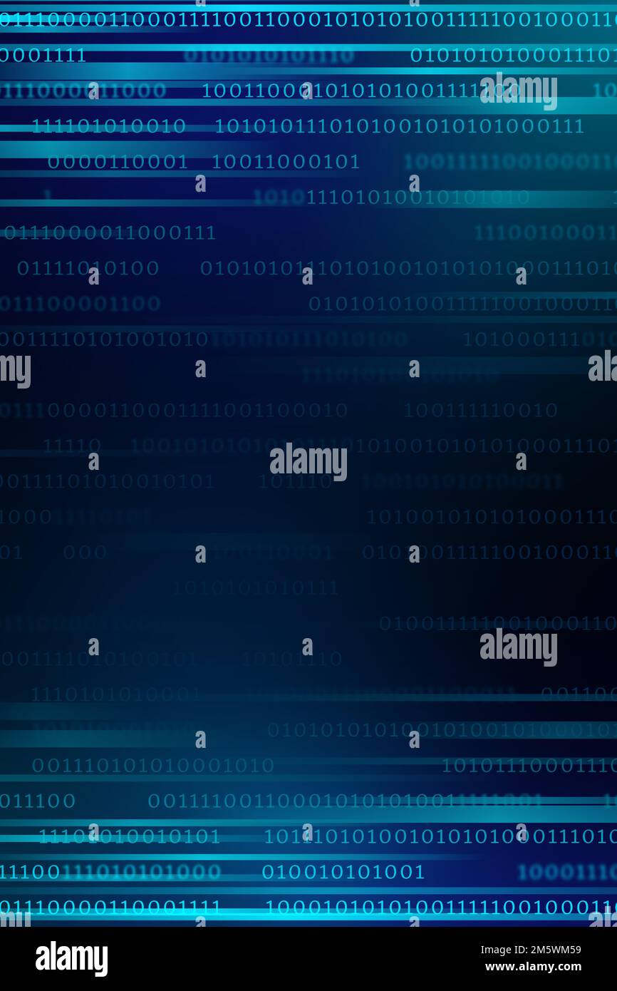 Stream of Binary Code Design Vector Stock Vektor