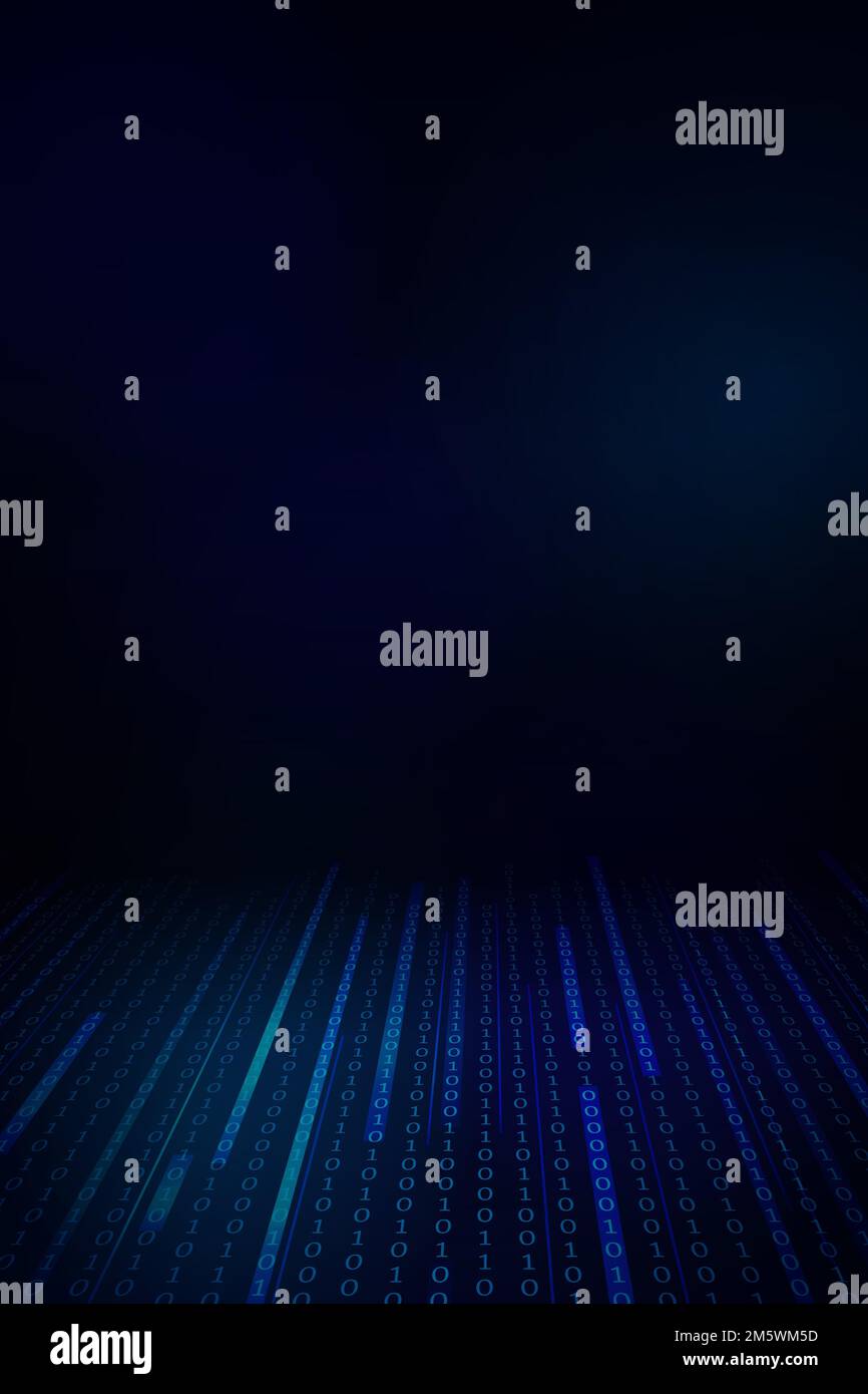 Stream of Binary Code Design Vector Stock Vektor