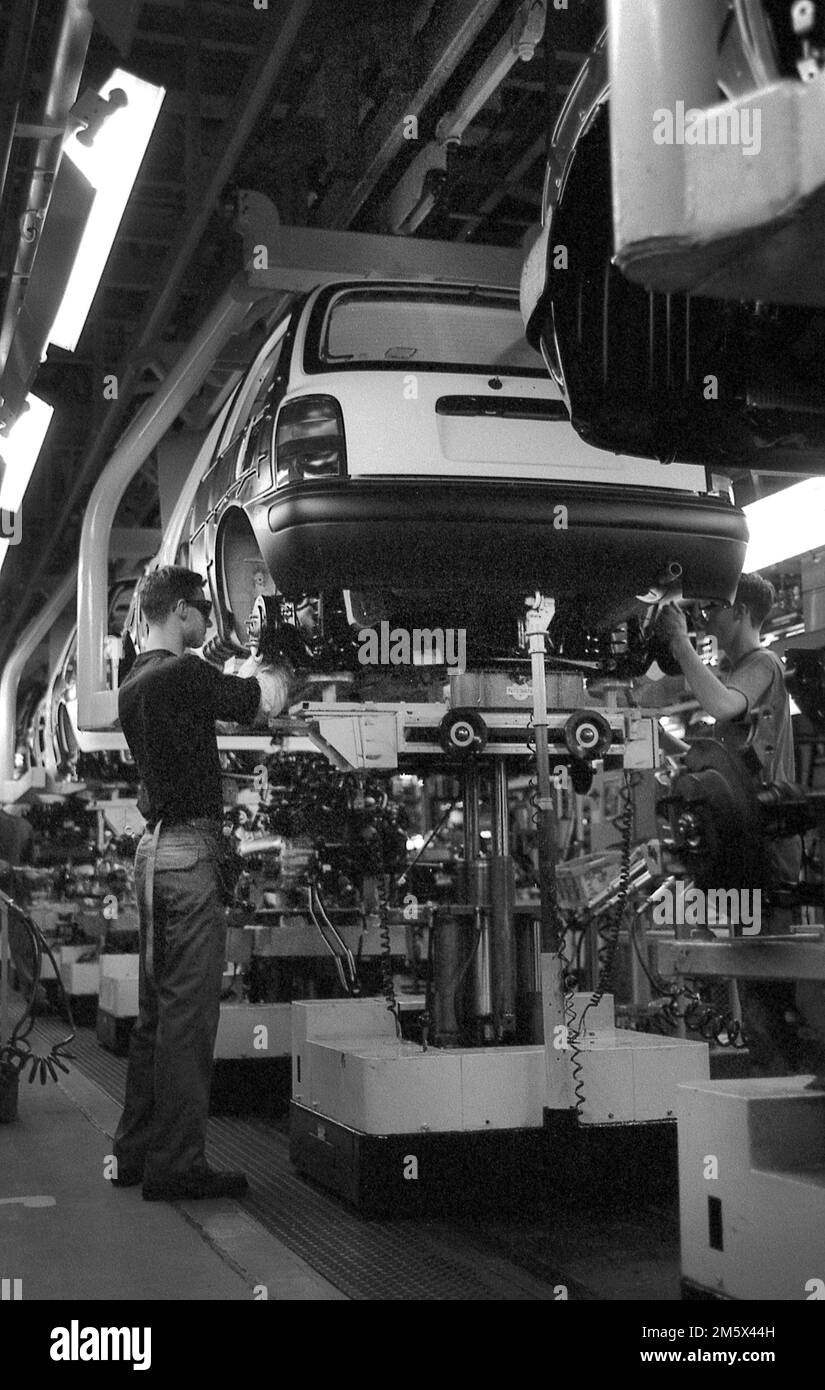 Nissan UK Factory in Sunderland UK 1994 Stockfoto