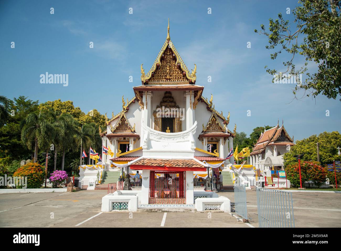 The Wat Na Phra Men in the City Ayutthaya in the Province of Ayutthaya in Thailand, Thailand, Ayutthaya, November 2022 Stockfoto