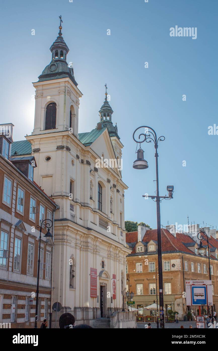 Ein vertikales Bild des Jasna Gora Mother of Life Sanctuary in Warschau, Polen Stockfoto