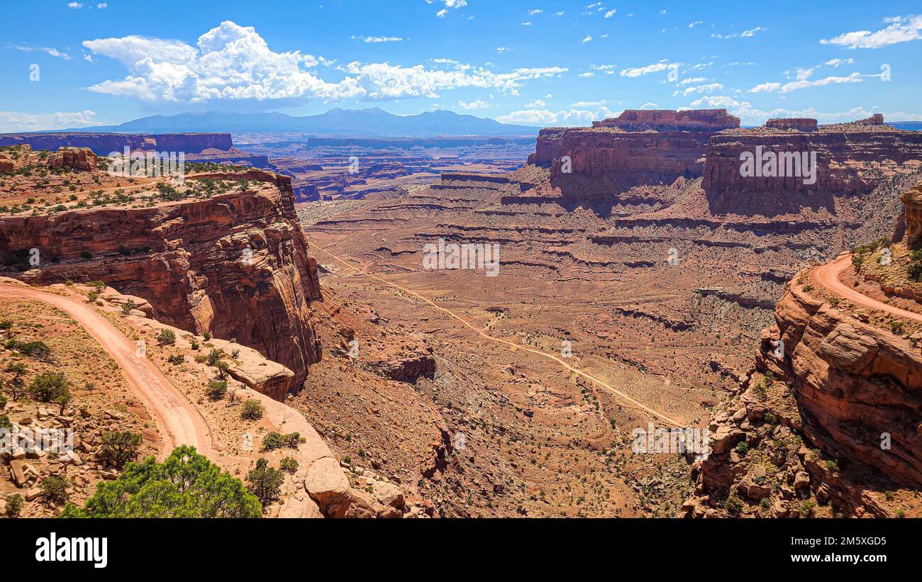 Eine Drohnenaufnahme des weltberühmten Grand Canyon in Arizona, USA Stockfoto