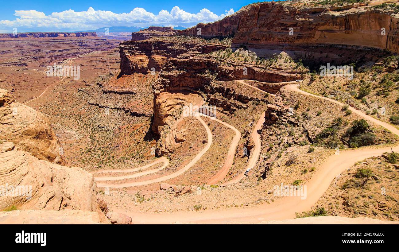 Eine Drohnenaufnahme des weltberühmten Grand Canyon in Arizona, USA Stockfoto