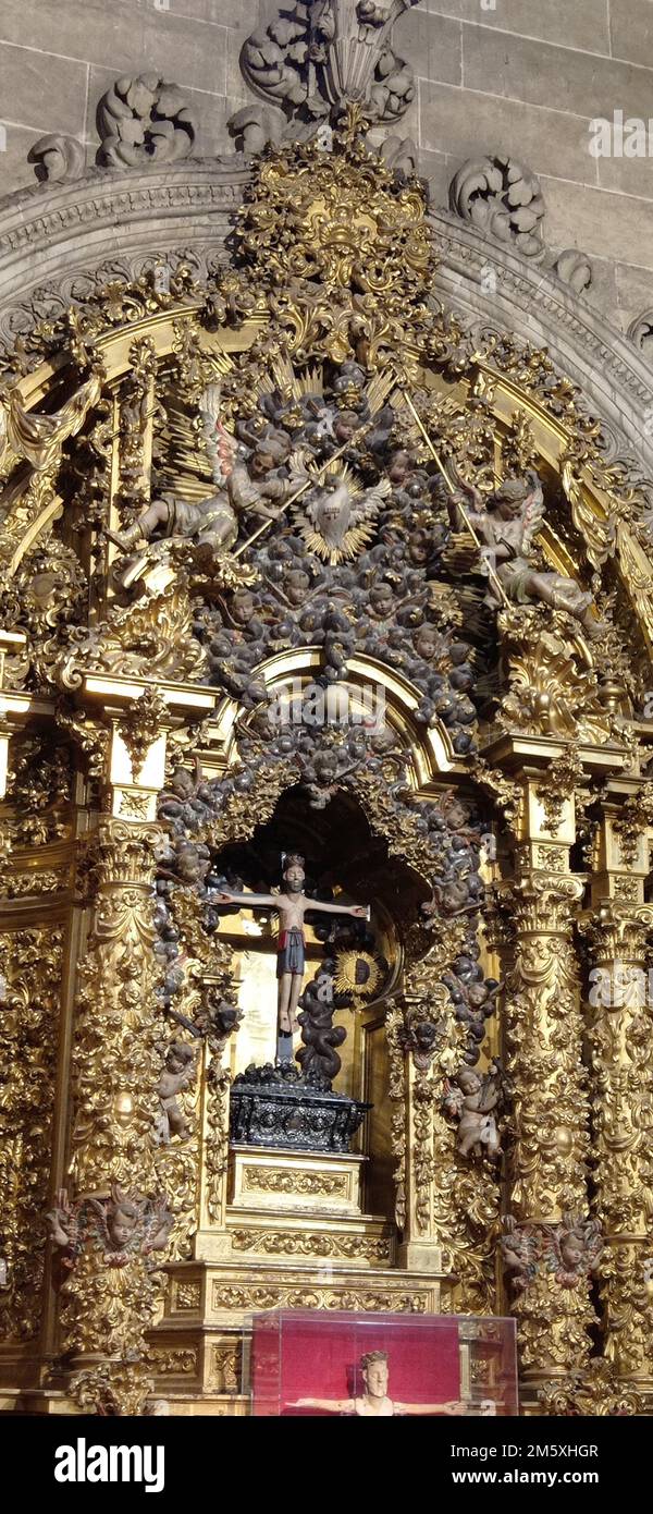 La Catedral Nueva de Salamanca ou Nouvelle cathédrale de Salamanque placée sous l'invocation de l'Assomption de la Vierge, est, avec l'ancienne cathéd Stockfoto