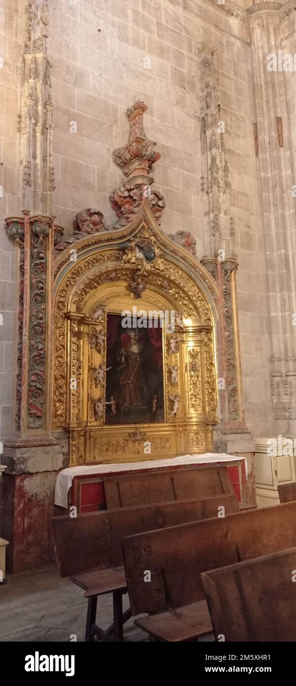 La Catedral Nueva de Salamanca ou Nouvelle cathédrale de Salamanque placée sous l'invocation de l'Assomption de la Vierge, est, avec l'ancienne cathéd Stockfoto