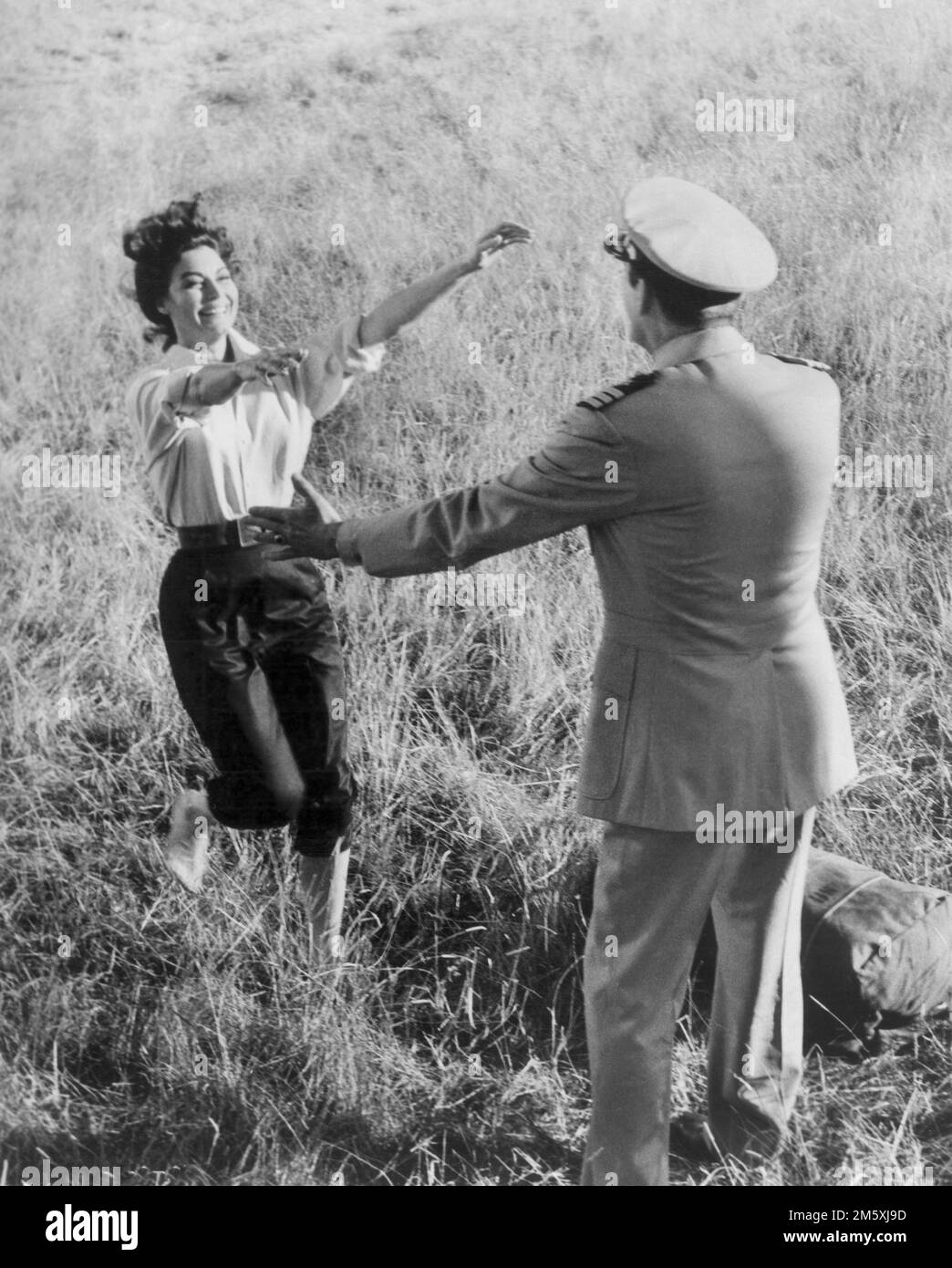 AVA Gardner, Gregory Peck, am Filmset, „On the Beach“, United Artists, 1959 Stockfoto