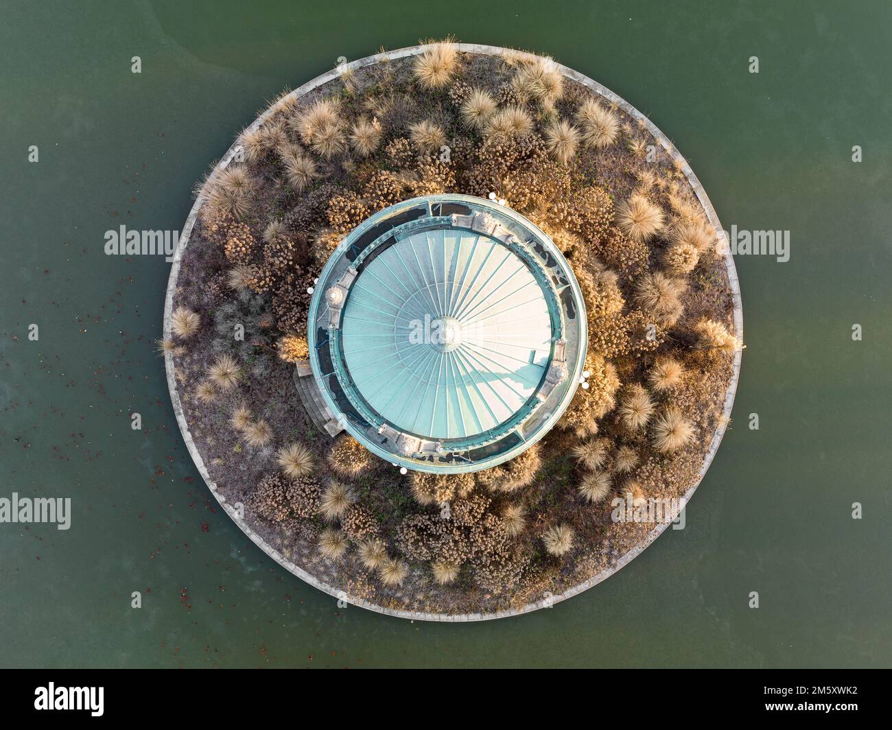 Nathan Frank Bandstand am Pagoda Lake im Forest Park Stockfoto
