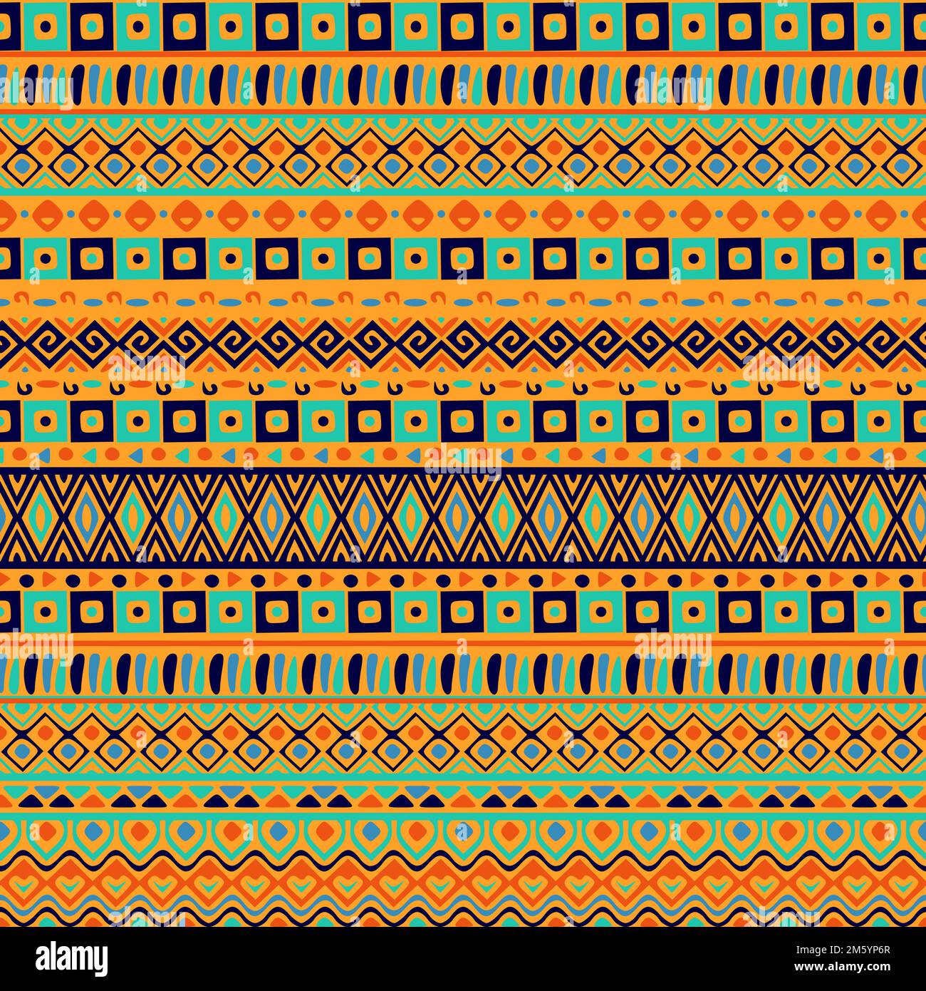 Ethnisches Stammesmuster Nach Boho. Tribal Stickery Geometric Mexican, Scandinavian, Indian, Zigeuner, Maya, Aztekisches Folklore-Muster Stock Vektor