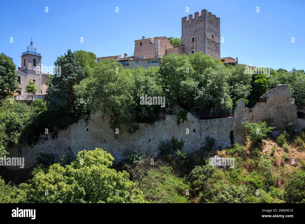Chateau d Esparron, Esparron-de-Verdon, Provence-Alpes-Cote d'Azur, Provence, Frankreich Stockfoto