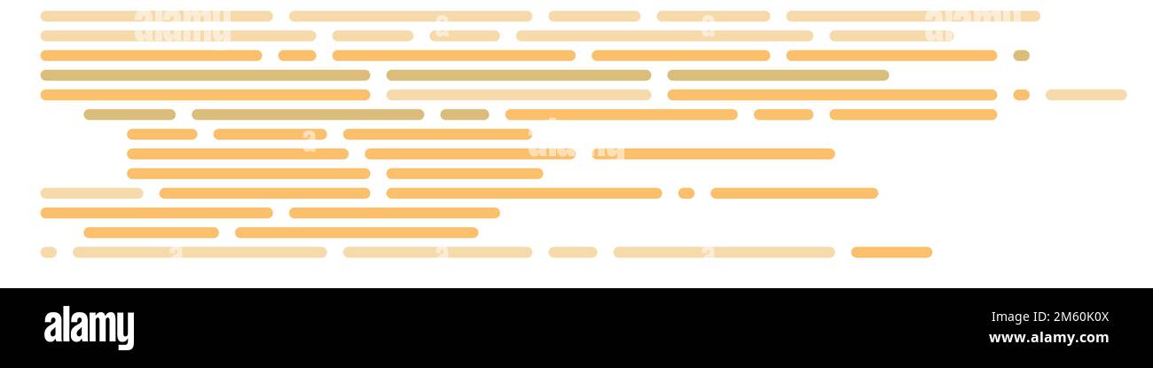 Cartoon-Codierung simulierte Linien Vektor-Illustration Stock Vektor