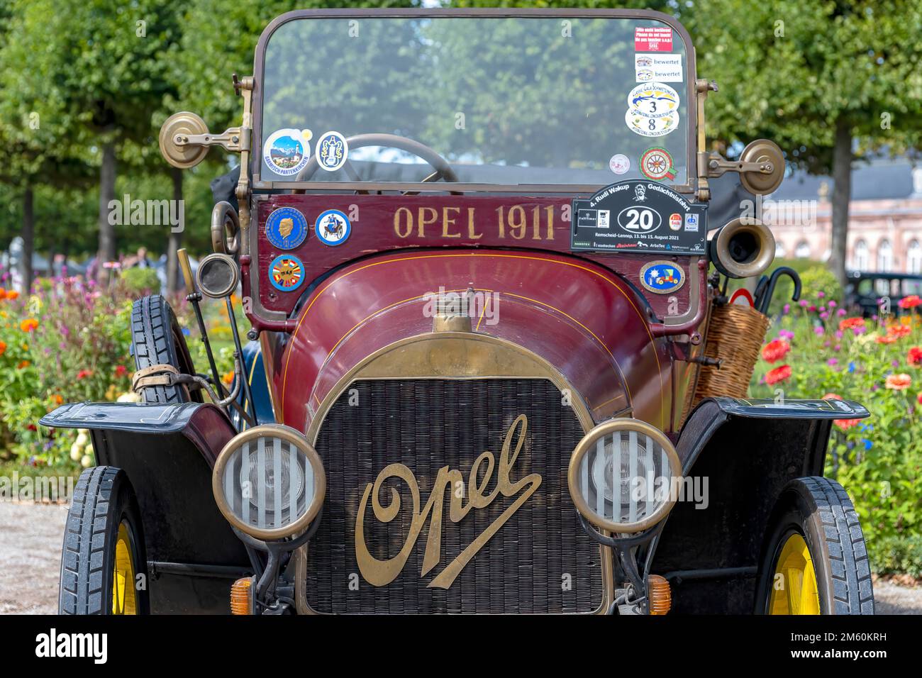 Vintage Opel Torpedo, Deutschland 1911, 4 Zylinder, 4-Gang, 1. 100 kg, 50 km h, Classic Gala, International Concours dElegance, Schwetzingen, Deutschland Stockfoto