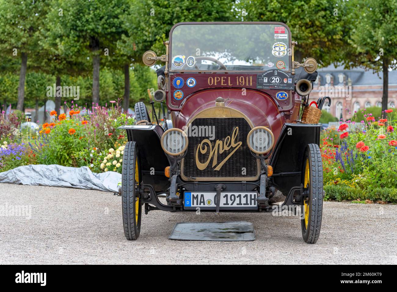 Vintage Opel Torpedo, Deutschland 1911, 4 Zylinder, 4-Gang, 1. 100 kg, 50 km h, Classic Gala, International Concours dElegance, Schwetzingen, Deutschland Stockfoto