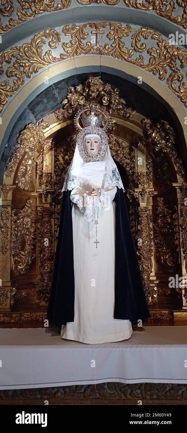 La Capilla de la Vera Cruz es una iglesia del siglo XVI que fue reformada por Joaquín Churriguera en el siglo XVIII, lo que le da aspecto barroco. Stockfoto