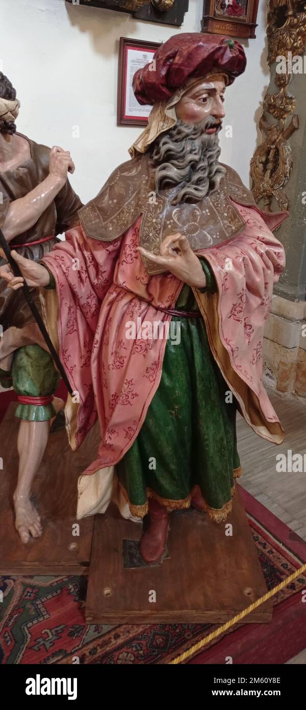 La Capilla de la Vera Cruz es una iglesia del siglo XVI que fue reformada por Joaquín Churriguera en el siglo XVIII, lo que le da aspecto barroco. Stockfoto