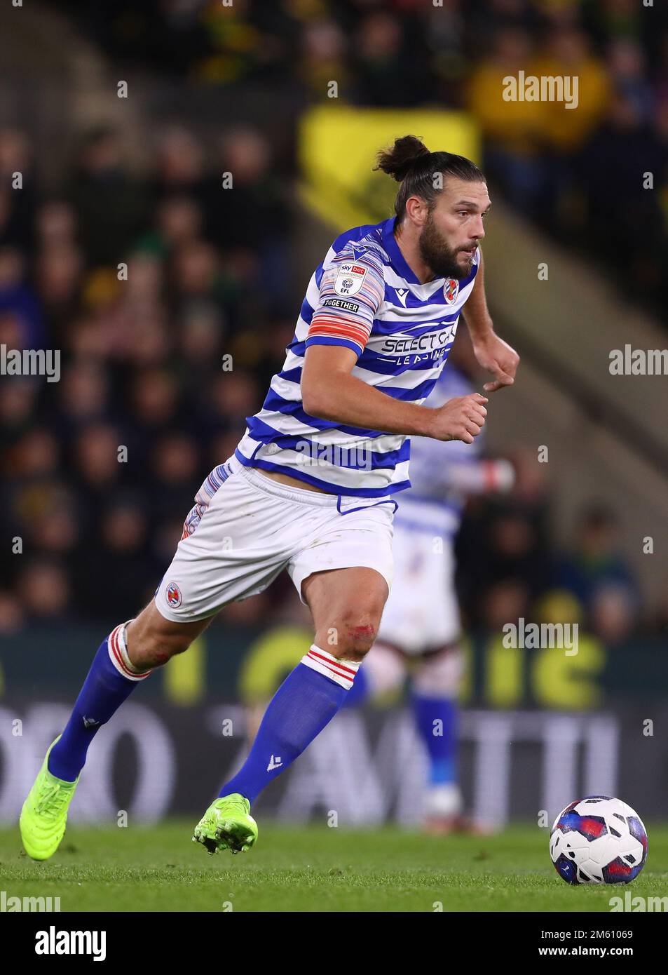 Andy Carroll of Reading – Norwich City V Reading, Sky Bet Championship, Carrow Road, Norwich, Großbritannien – 30. Dezember 2022 nur redaktionelle Verwendung – es gelten Einschränkungen für DataCo Stockfoto