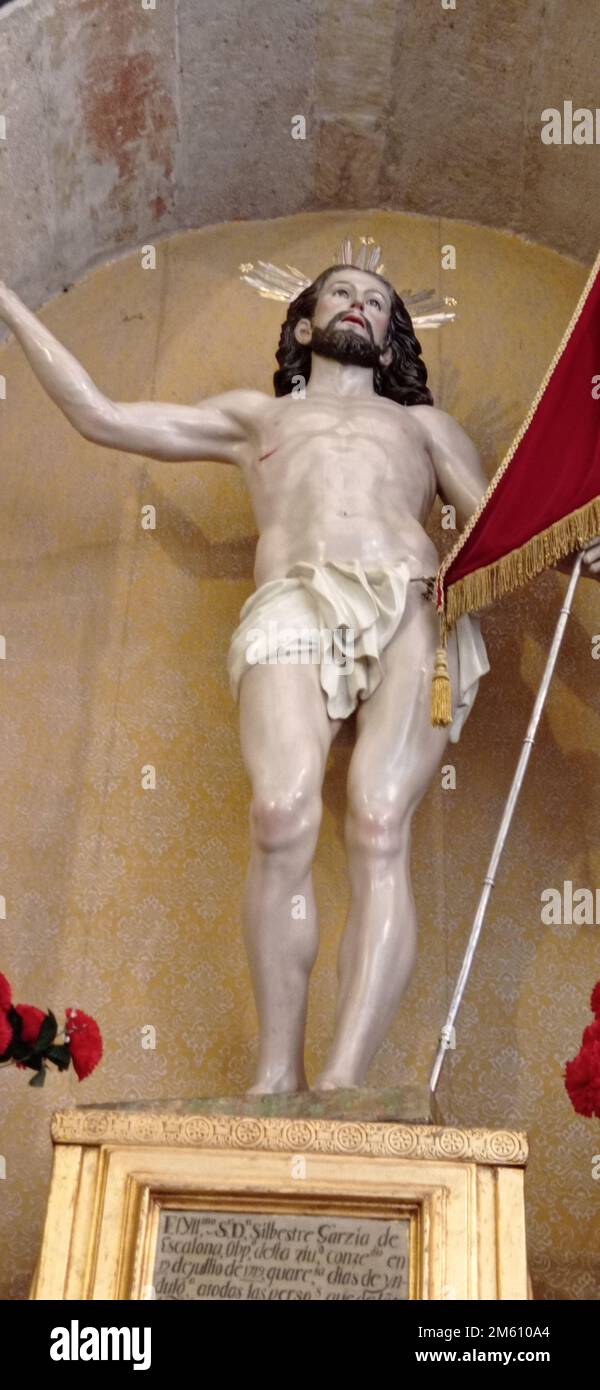 La Capilla de la Vera Cruz es una iglesia del siglo XVI que fue reformada por Joaquín Churriguera en el siglo XVIII, lo que le da aspecto barroco. Stockfoto