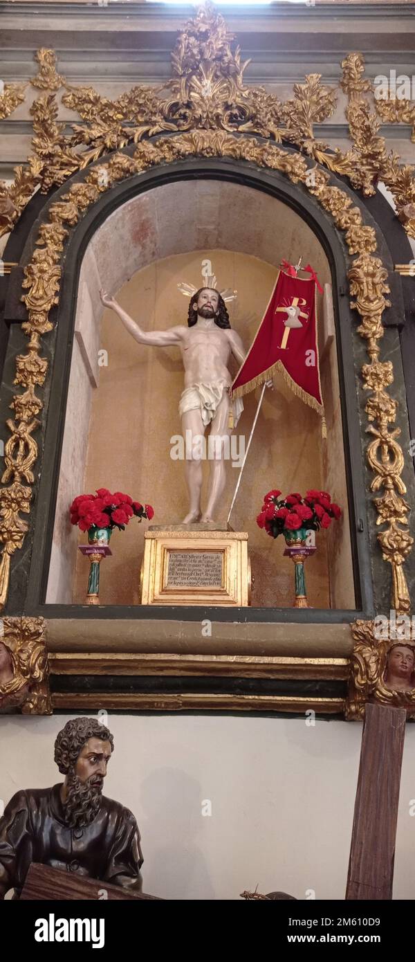 La Capilla de la Vera Cruz es una iglesia del siglo XVI que fue reformada por Joaquín Churriguera en el siglo XVIII, lo que le da aspecto barroco. Stockfoto